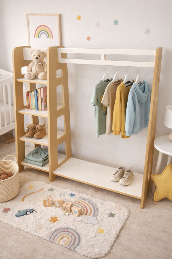 Producto - Perchero organizador Montessori