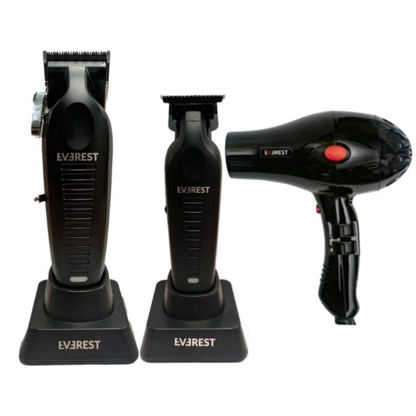 Producto - COMBO EVEREST CLIPPER COMMANDER + TRIMMER COMMANDER + SECADOR