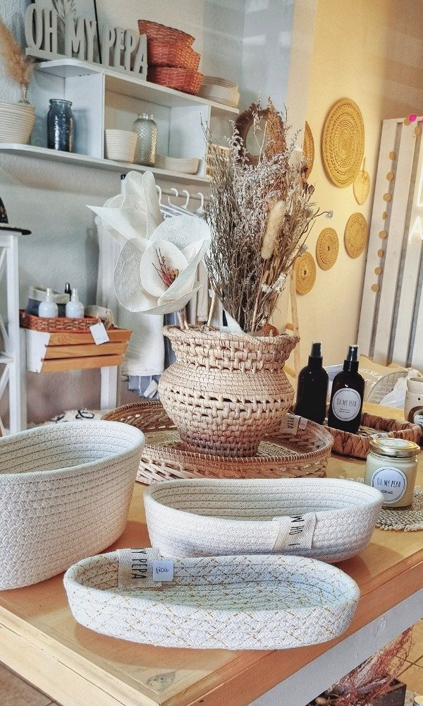 Producto - Florero  mimbre