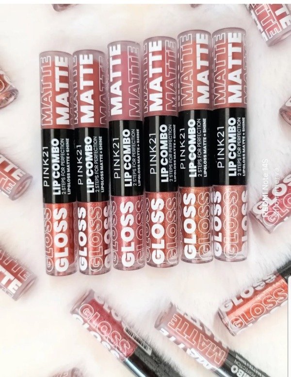 Producto - Duo labial liquido matte+ lip gloss Pink 21