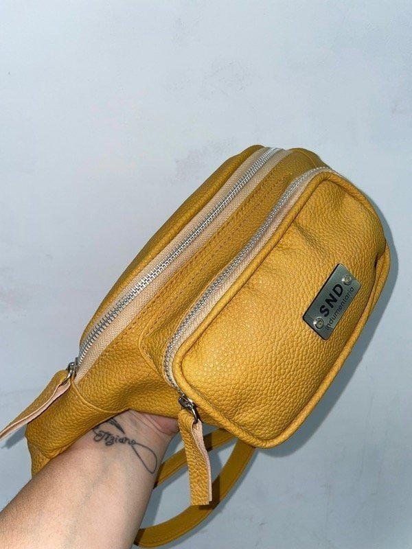 Producto - RIÑONERA ECO CUERO SND - MOSTAZA