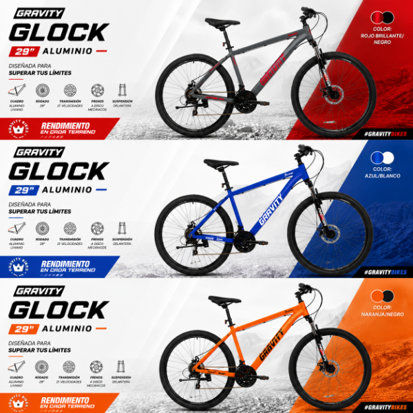Producto - BICICLETA 29" GRAVITY GLOCK ALUMINIO 21 VEL
