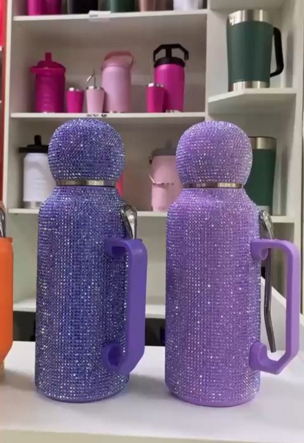Producto - TERMO CON TAPA MATE + BOMBILLA strass