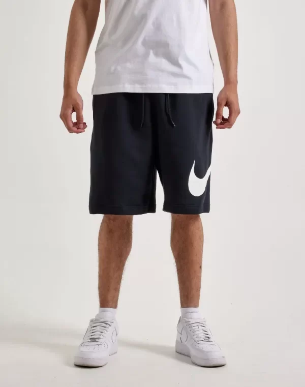 Producto - Nike Club Fleece Shorts Negro Pipa Blanca - 2
