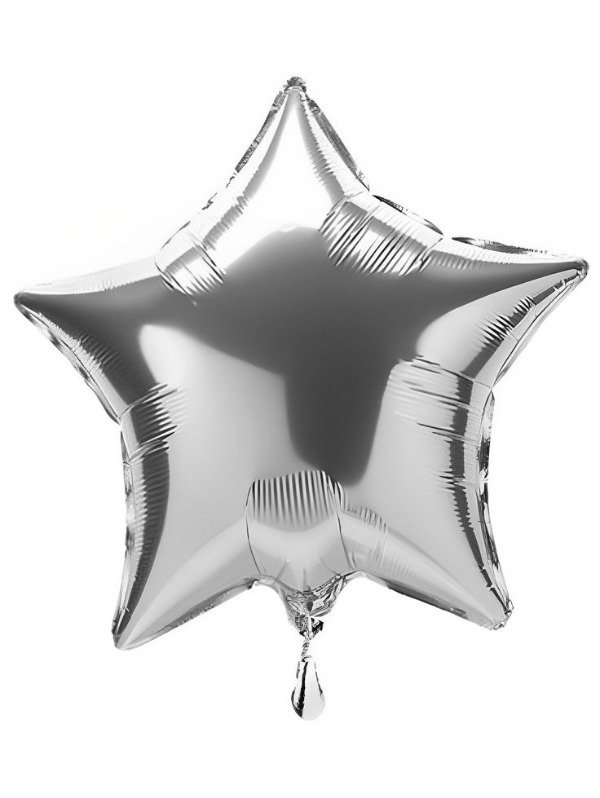 Producto - GLOBO FOIL - ESTRELLA PLATA 45 CM