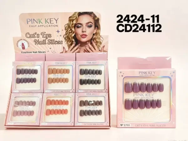 Producto - PINK KEY PRESS ON UÑAS