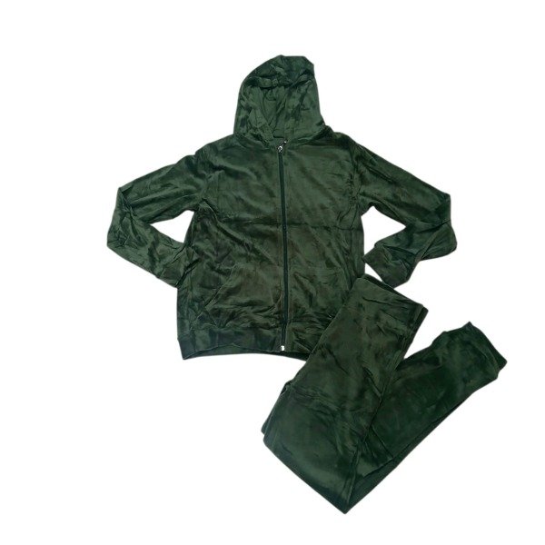 Producto - Conjunto Plush Verde Olivo Talle S-M y L-XL