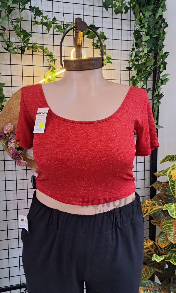 Producto - ULTIMO! Top de Glitter Rojo