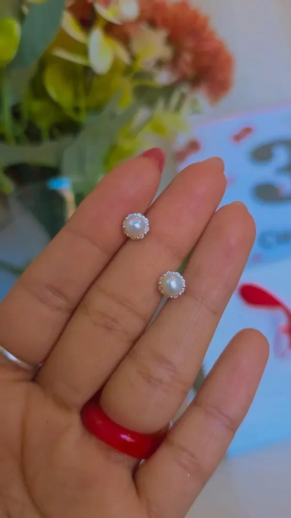 Producto - Aros perlas con cubic PL