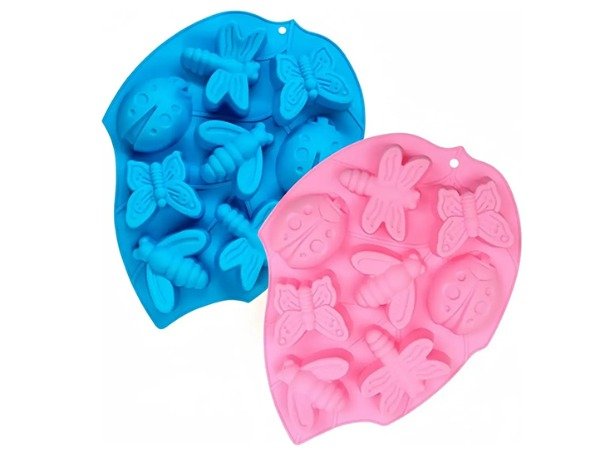 Producto - Molde mariposa, libelula y vaquita de san antonio x8