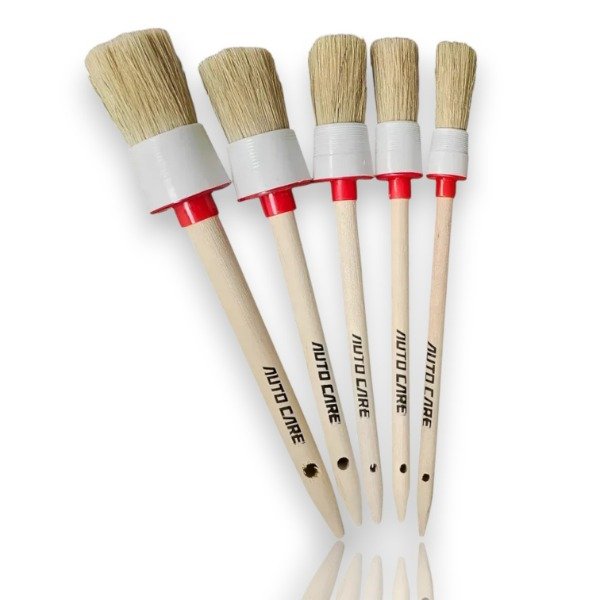 Producto - Kit Brochas X5 Autocare Detallado Ideal Detailing Madera