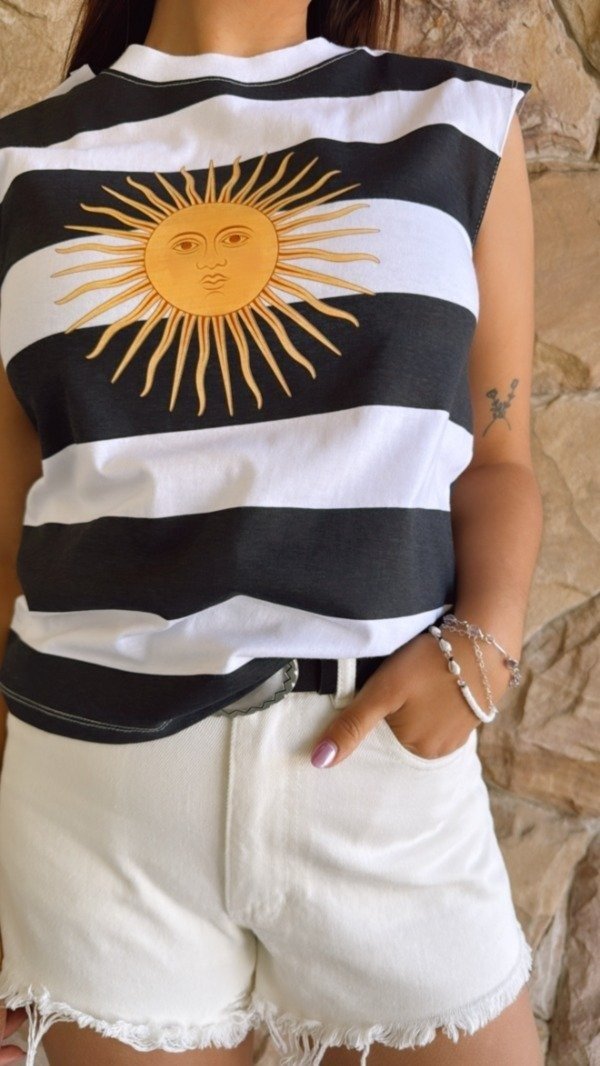 Producto - MUSCULOSA RAYADA ARGENTINA