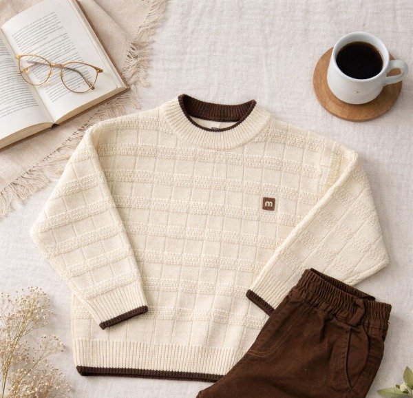 Producto - Sweater Manteca Teens (BZ5)