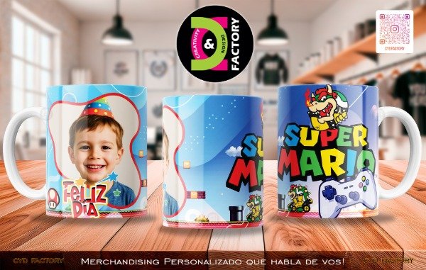 Producto - Taza Super Mario Bros - TZ-RT-BL-11OZ-397-MV-ANM-SMB