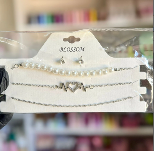 Producto - Choker x3 u plateado