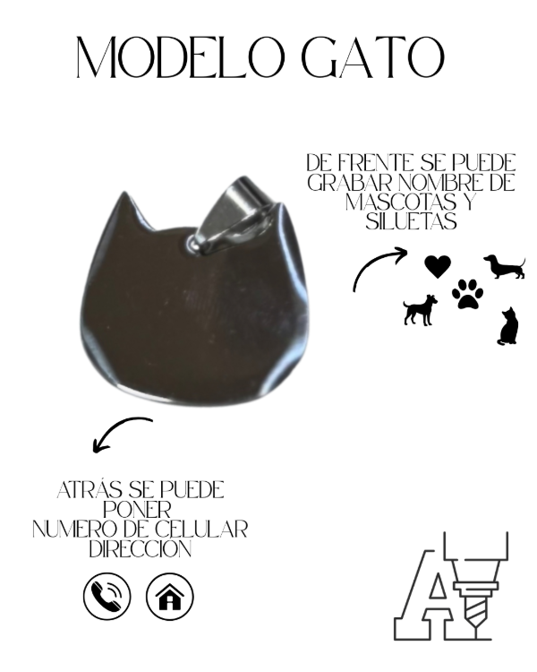 Producto - PLACA MASCOTA GATO