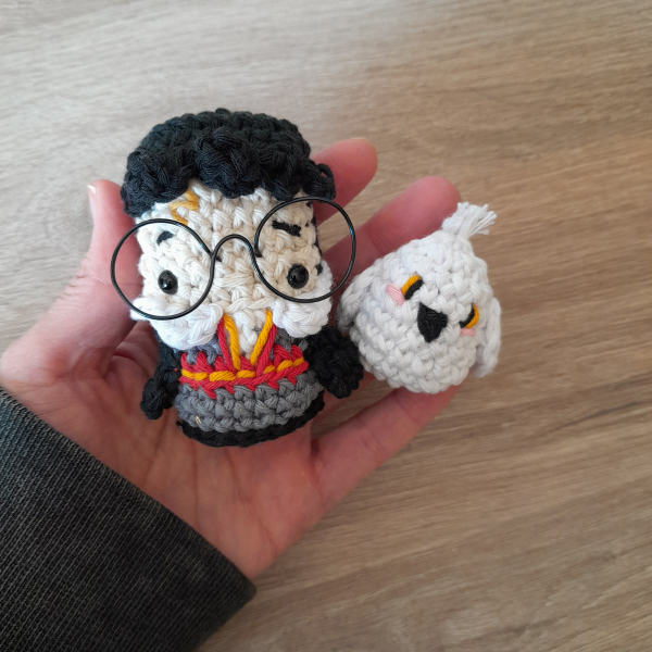 Producto - Harry potter + Hedwig Mini - Harry Potter amigurumi - 0