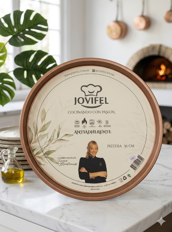 Producto - Pizzera antiadherente linea cobre