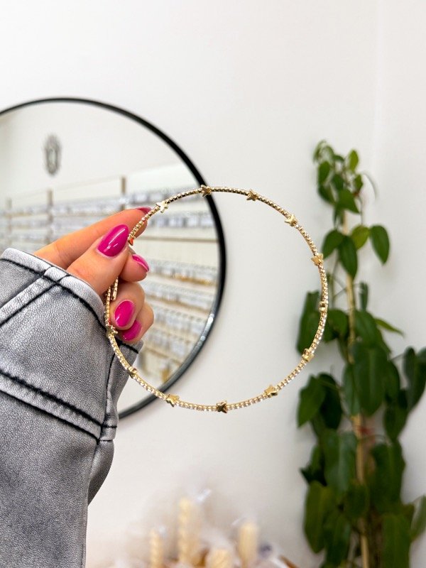 Producto - Chocker dorado mariposas y strass