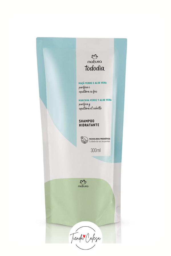Producto - Tododía - Shampoo hidratante - Manzana verde y aloe vera (repuesto) - 0