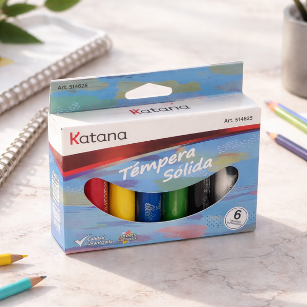 Producto - Témpera Sólida KATANA x6 Metal 7083