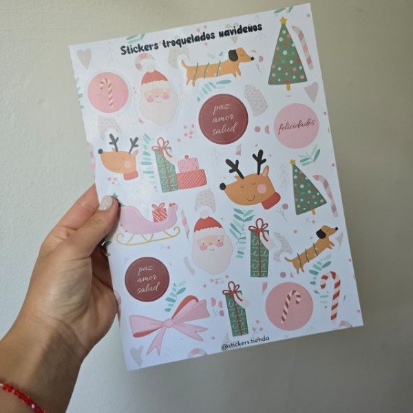 Producto - Plancha de stickers navideños