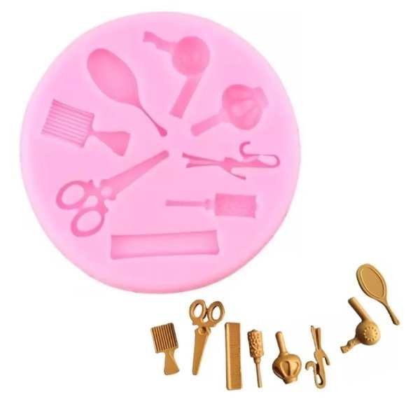Producto - MOLDE SILICONA ACCESORIOS DE PELUQUERÍA - 0