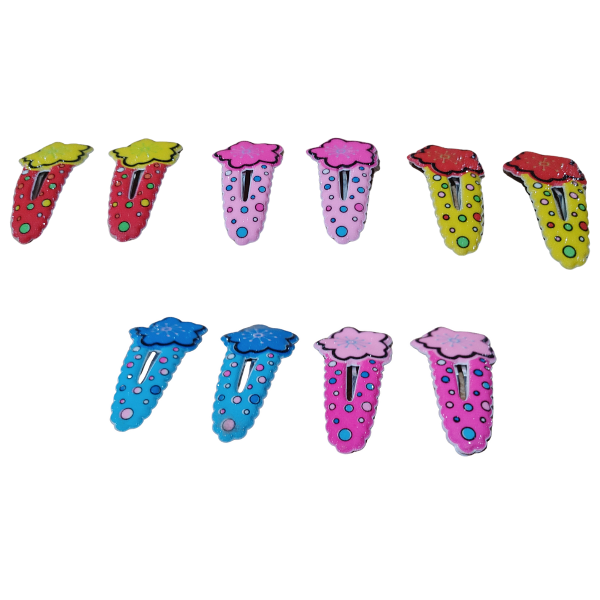 Producto - Hebillas Tic Tac Flor Grande Para Niñas X 10 Unidades - 2