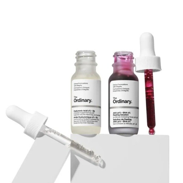 Producto - THE ORDINARY - THE RESURFACE AND HYDRATE SET AHA Y BHA PEELING + HYALURONIC ACID