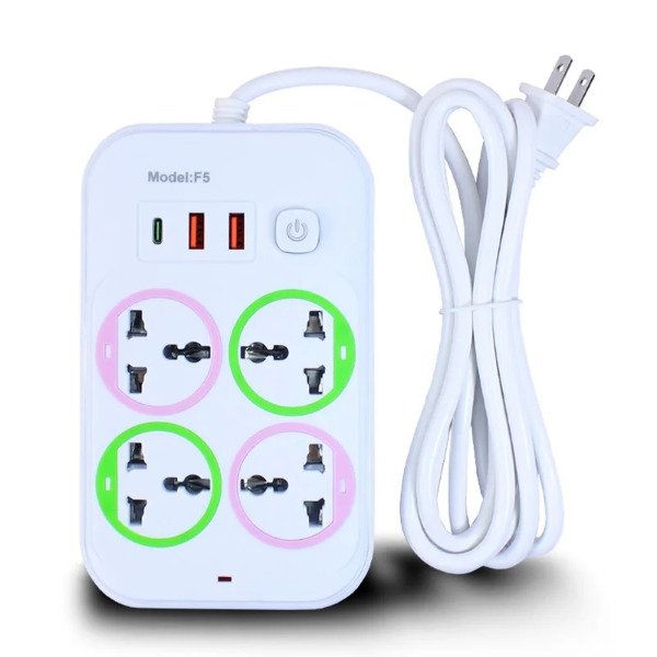 Producto - Zapatilla multiplicadora USB - 220V 2500W F5