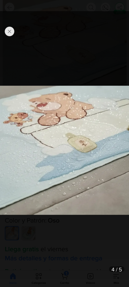 Producto - Alfombra antideslizante premium para bañera 40x70cm - 3