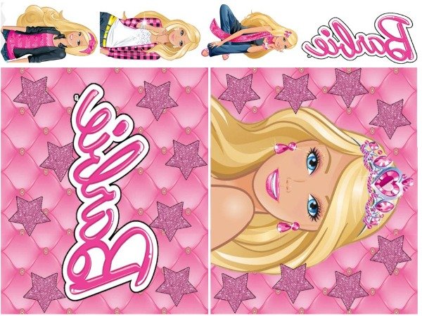 Producto - LAMINA TORTA RECTANGULAR O CAKE PIÑATA BARBIE 1