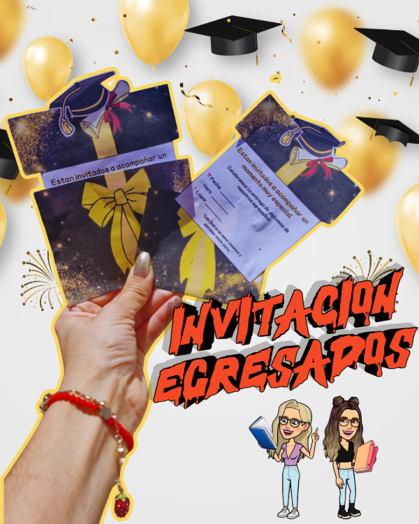 Producto - INVITACIÓN DESLIZABLE. ENTRADA DIPLOMA