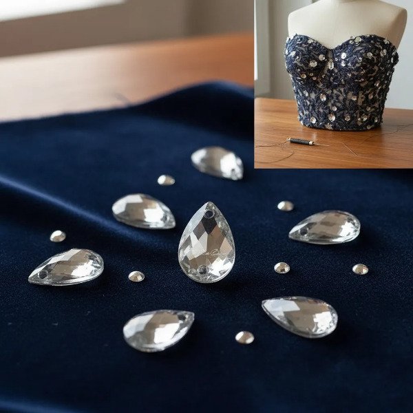 Producto - Gemas Gota Acrílicas 10x14 mm