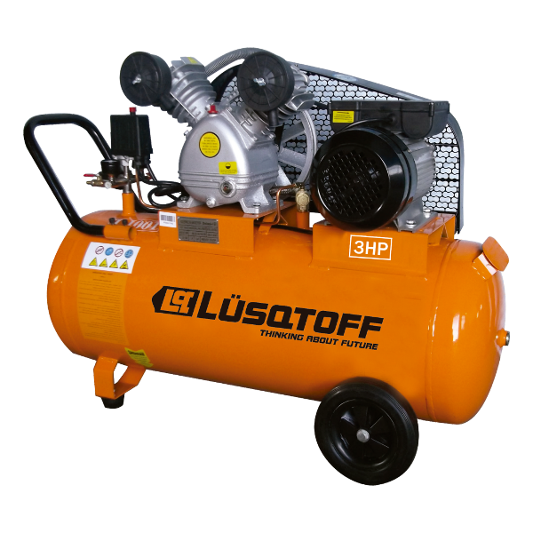 Producto - COMPRESOR DE AIRE  100 LTS  3 HP  A CORREA BICILÍNDRICO  LC-30100 LUSQTOFF