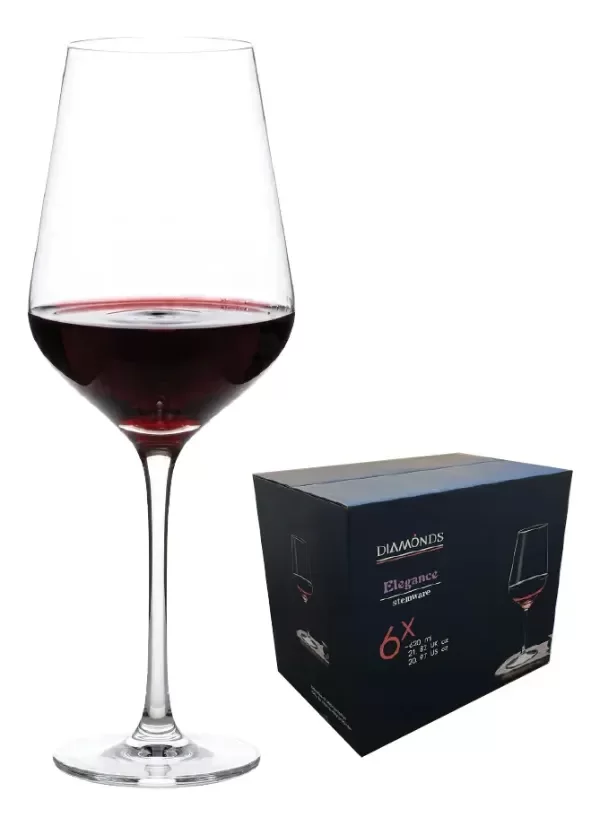 Producto - COPA DE VINO X 6 ELEGANCE BOCA CORTE FRIO 620ml EN CAJA - 4