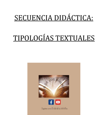 Producto - Secuencia didáctica: tipologías textuales - 0