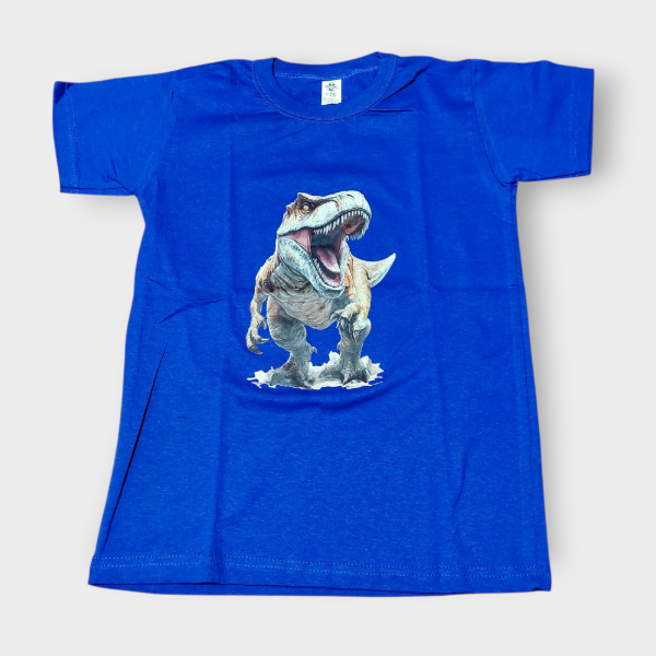Producto - Remera Niño Estampa Dino Azul T10