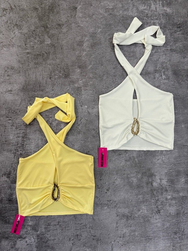 Producto - Top aplique nube dorado