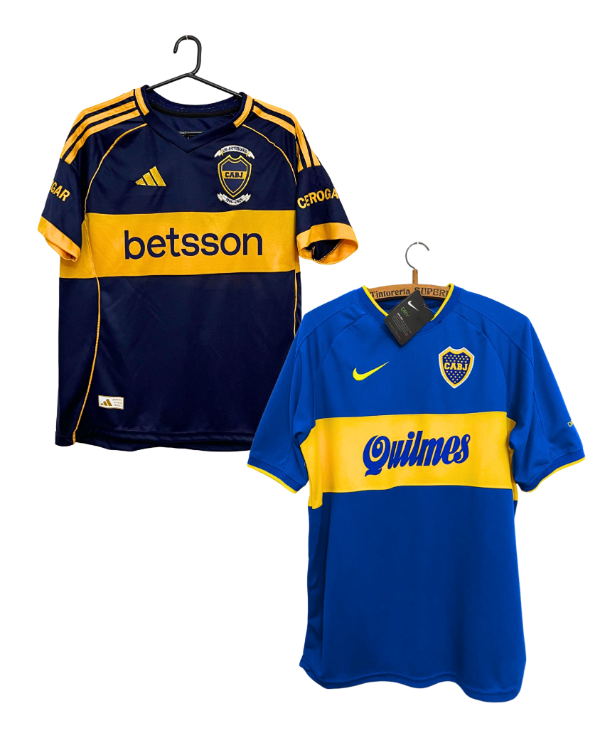 Producto - COMBO 6 - CAMISETA BOCA 2025/26 TITULAR + CAMISETA BOCA RETRO 2000