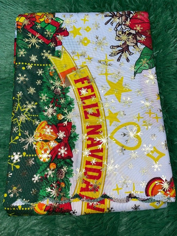 Producto - Mantel tropical Navideño con brillo - 2