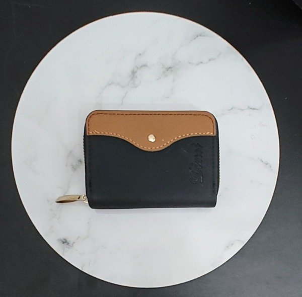 Producto - Billetera Porta Tarjetas Negra con Marrón
