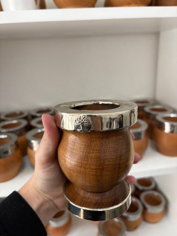 Producto - Mate Copa de algarrobo Alpaca