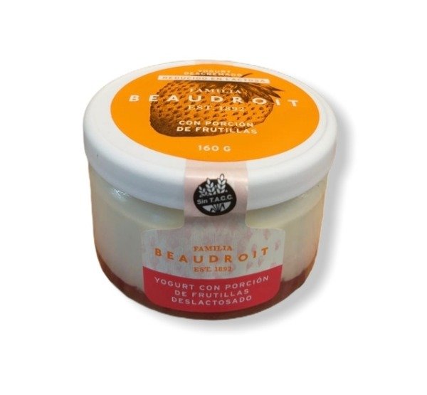 Producto - BEAUDROIT DESLACTOSADO FRUTILLA 160G