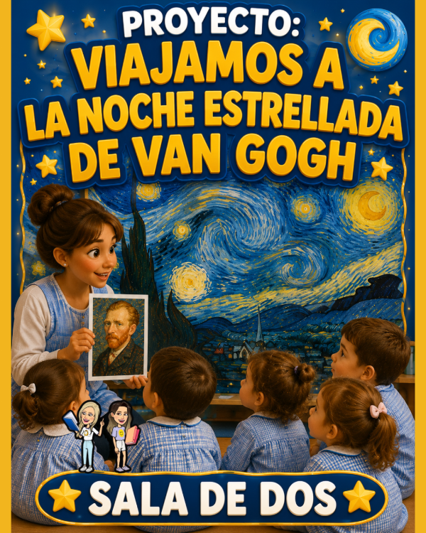 Producto - PROYECTO. VIAJAMOS A LA NOCHE ESTRELLADA DE VAN GOGH. SALA DE DOS