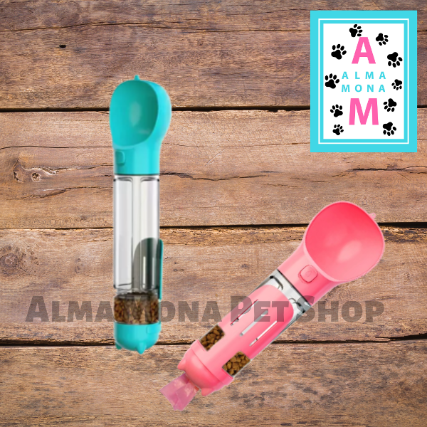Producto - BOTELLA DISPENSER AGUA COMIDA BEBEDERO COMEDERO Y BOLSITAS PERROS GRANDES
