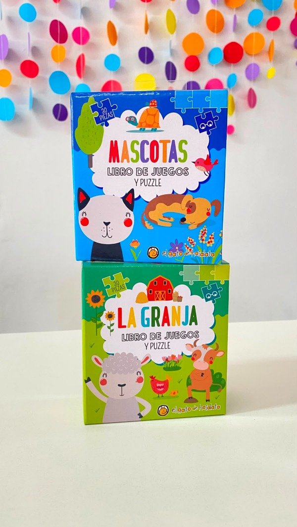 Producto - Libro con actividades + puzzle de 30 piezas- Macotas/ La granja