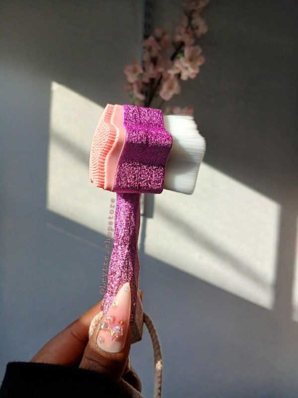 Producto - Cepillo exfoliante facial c/glitter STAR