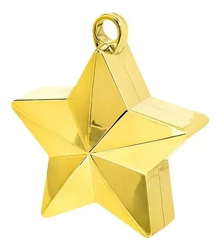 Producto - PESA ANCLAJE PARA GLOBOS ESTRELLA DORADA
