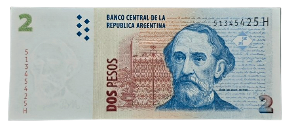 Producto - 2 Pesos Convertibles (Redrado - Ballestrini) Bott.3229 Unc